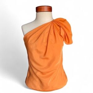 The Limited‎ Orange chic one shoulder top✨